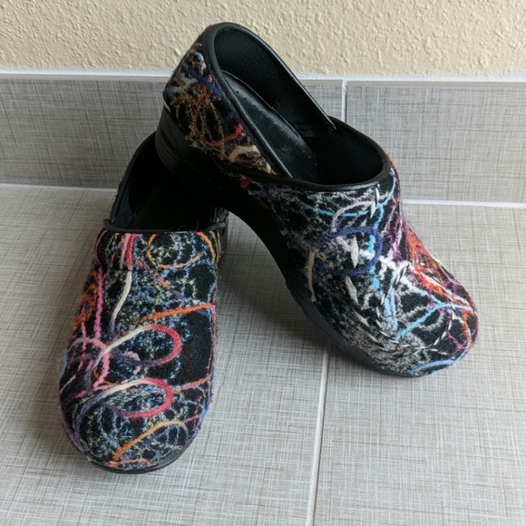 dansko confetti clogs